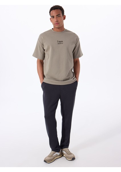 Gmg Fırenze Haki Erkek Oversize T-Shirt GU25MSS03028