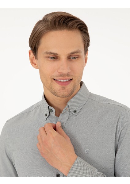Haki Oxford Slim Fit Uzun Kollu Gömlek fiyatları