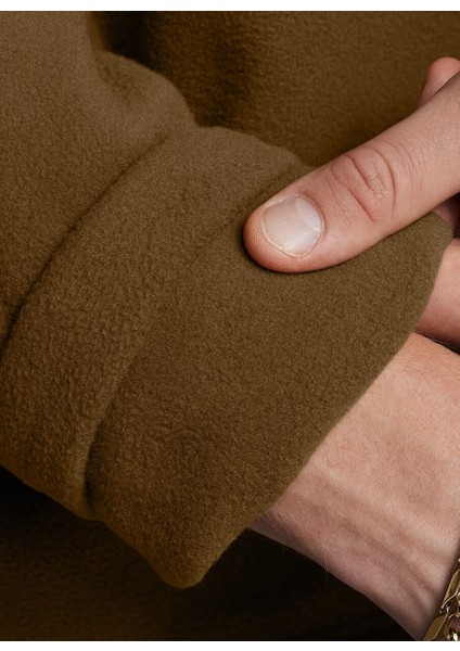 Kiremit Erkek Fermuarlı Normal Düz Sweatshirt 1387570-498 Ua Expanse Fleece Hz modelleri