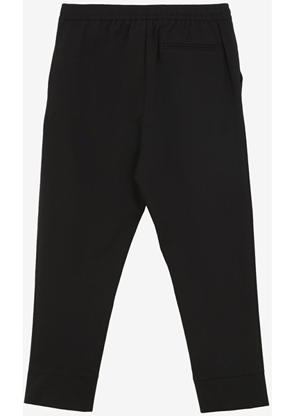 Lastikli Bel Slim Fit Siyah Erkek Eşofman Altı UMP24087PA
