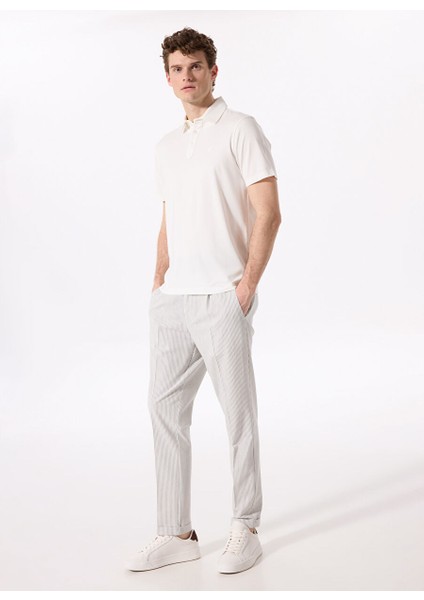 Ekru Erkek Basic Rayon Karışımlı Polo T-Shirt F5SM-TST 2040 fiyatları