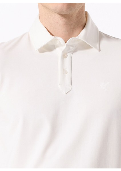 Ekru Erkek Basic Rayon Karışımlı Polo T-Shirt F5SM-TST 2040 fırsatları