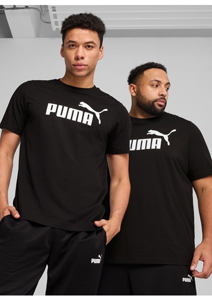 68253201 Ess No. 1 Logo Tee Puma Bl Beyaz Yuvarlak Yaka Regular Fit Baskılı Erkek T-Shirt indirimleri