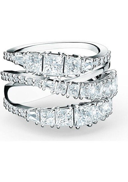 5584646 Swarovski Yüzük Twıst-Rıng Wrap Czwh-Rhs Full Pave 58
