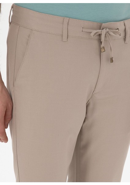 Bej Erkek Slim Fit Chino Pantolon Elısta indirimleri
