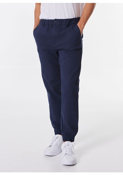 Lacivert Erkek Jogger Düz Pantolon MML4WM-PNT9516