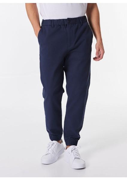 Lacivert Erkek Jogger Düz Pantolon MML4WM-PNT9516