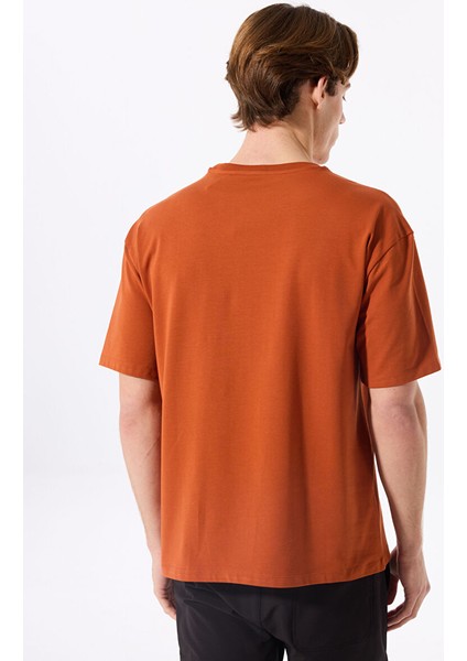 Turuncu Erkek Relaxed Baskılı T-Shirt D5SM-TST3842 indirimleri