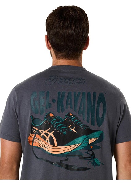 Gri Erkek Normal Baskılı T-Shirt 2031F026-021 Road Graphıc Ss Tee