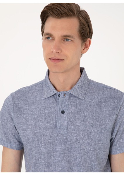 Lacivert Erkek Slim Fit Polo T-Shirt Vespas fiyatları