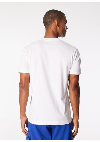 Bisiklet Yaka Beyaz Erkek T-Shirt UMP24014TS indirimleri