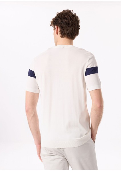 Kırık Beyaz Erkek Bisiklet Yaka Basic Rayon Karışımlı Kazak F4SM-KZK 0722 fırsatları