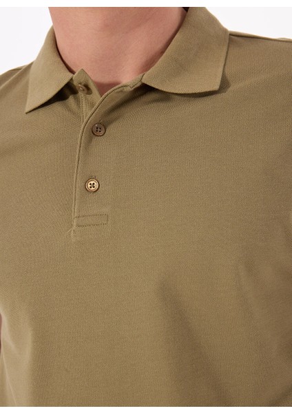 Haki Erkek Basic Polo T-Shirt MML5SM-TST 9546 fırsatları