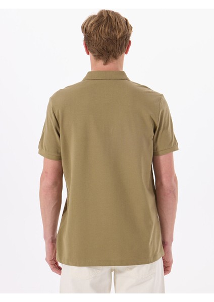 Haki Erkek Basic Polo T-Shirt MML5SM-TST 9546 indirimleri