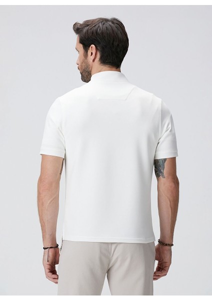 Ekru Erkek Dik Slim Fit Sweatshirt 1093864