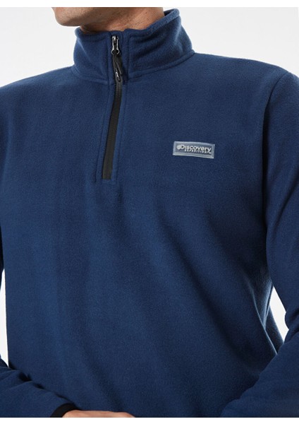 Indigo Erkek Dik Yaka Basic Polar Sweatshırt D4WM-SWT3993