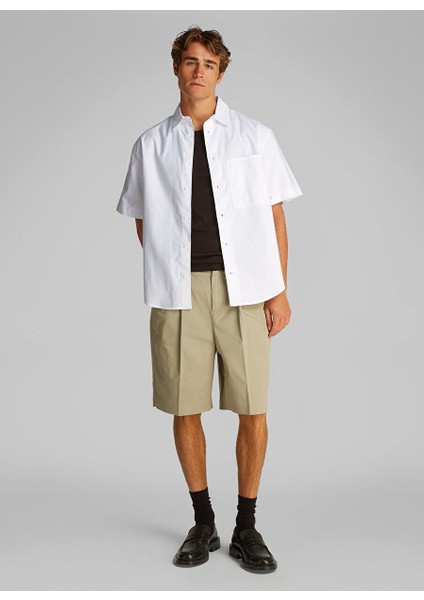 Beyaz Erkek Gömlek J30J327293YAF Oxford S/s Shırt