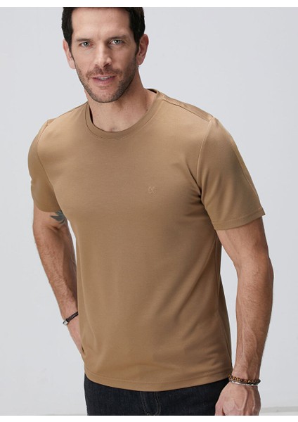 Kahve Erkek Slim Fit T-Shirt 1094077