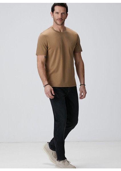 Kahve Erkek Slim Fit T-Shirt 1094077