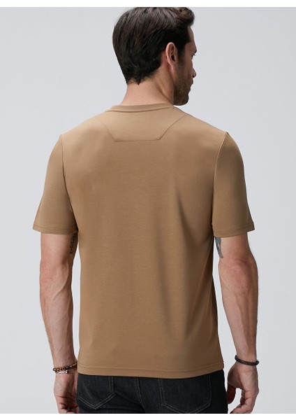 Kahve Erkek Slim Fit T-Shirt 1094077