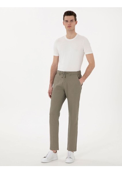 Haki Erkek Carrot Chino Pantolon Herman