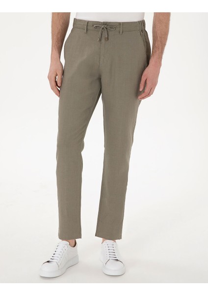 Haki Erkek Carrot Chino Pantolon Herman