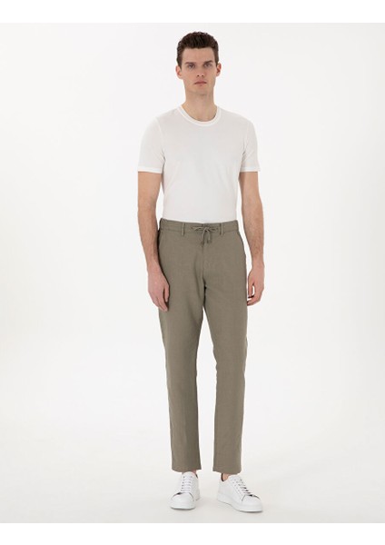 Haki Erkek Carrot Chino Pantolon Herman