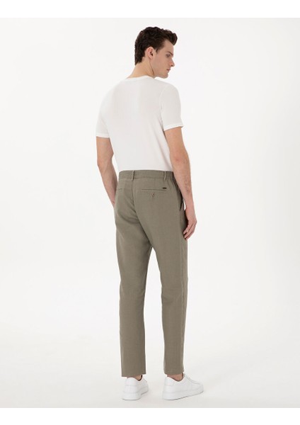 Haki Erkek Carrot Chino Pantolon Herman