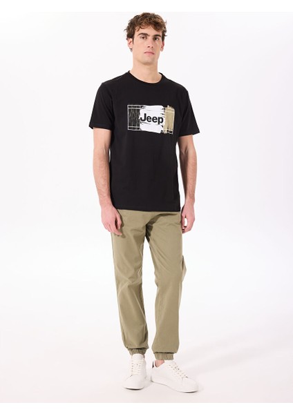 Haki Erkek Jogger Düz Pantolon J4WM-PNT4999