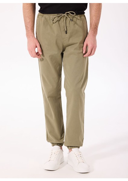 Haki Erkek Jogger Düz Pantolon J4WM-PNT4999