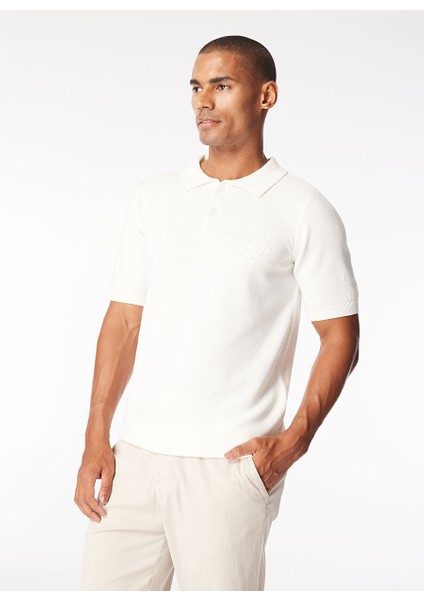Beyaz Erkek Polo T-Shirt UMP24214PO