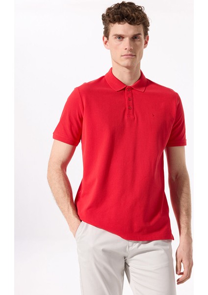 Kırmızı Erkek Basic %100 Pamuk Polo T-Shirt cm Nobro K Cepsız modelleri