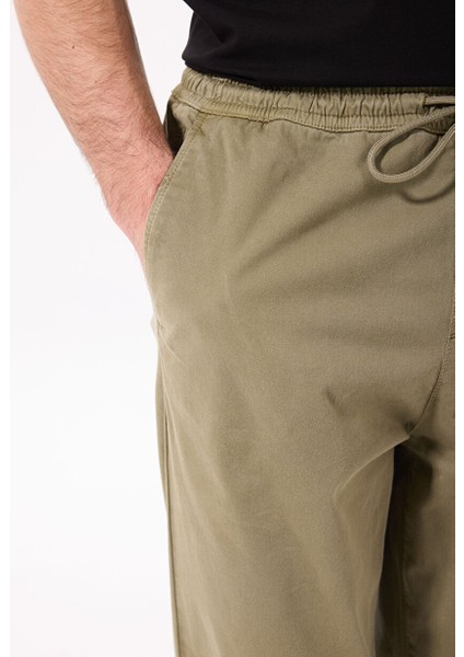 Haki Erkek Jogger Düz Pantolon J4WM-PNT4999
