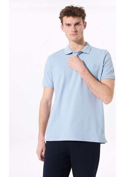 Mavi Erkek %100 Pamuk Polo T-Shirt