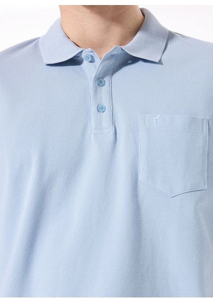 Mavi Erkek %100 Pamuk Polo T-Shirt fırsatları