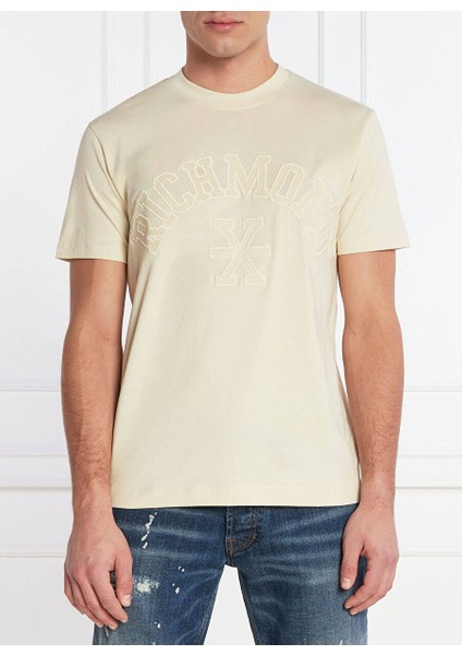 Bisiklet Yaka Kırık Beyaz Erkek T-Shirt UMP24045TS fiyatları