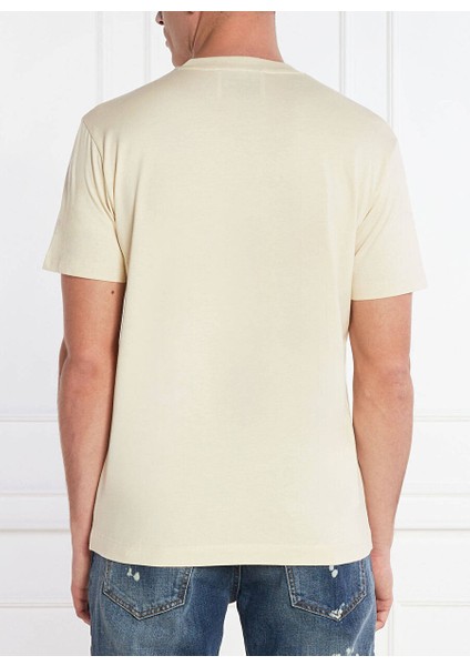 Bisiklet Yaka Kırık Beyaz Erkek T-Shirt UMP24045TS fırsatları