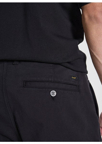 Siyah Erkek Regular Fit Chino Pantolon LM043002001 Regular Pantolon