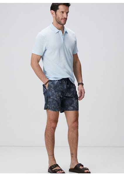Açık Mavi Erkek Slim Fit T-Shirt 1094342 modelleri