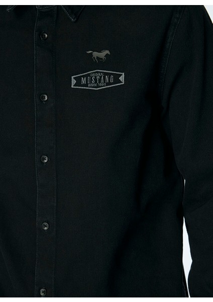Siyah Erkek Denim Gömlek M4WM-GML-1890