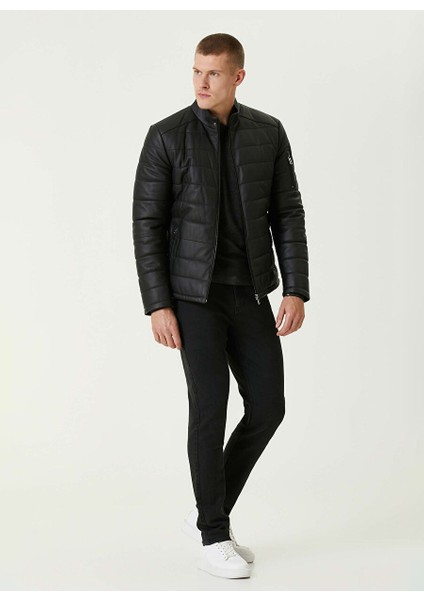 Antrasit Erkek Bisiklet Slim Fit Kazak 1091736