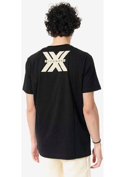Bisiklet Yaka Siyah Erkek T-Shirt UMP24013TS fırsatları