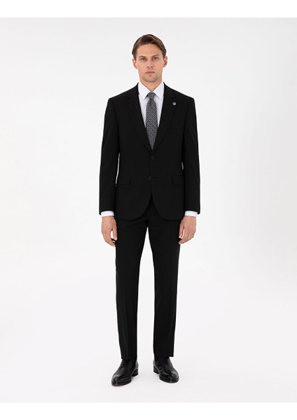 Siyah Slim Fit Takım Elbise