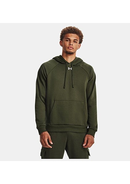 Erkek Ua Rival Fleece Kapüşonlu Üst 1379757-390