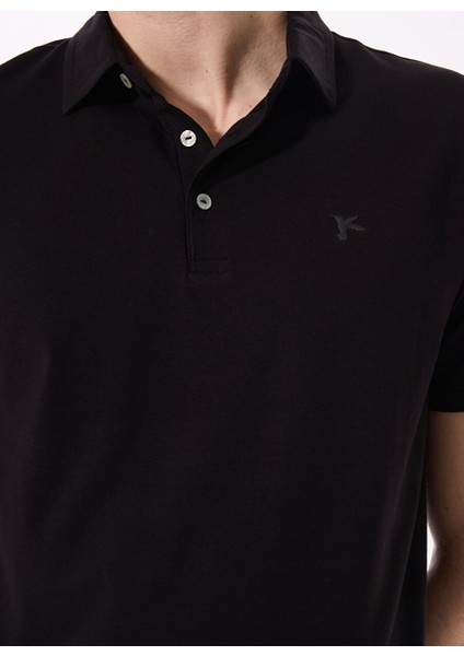 Siyah Erkek Polo Yaka Regular Fit Polo T-Shirt FC4SM-TST 0250 indirimleri