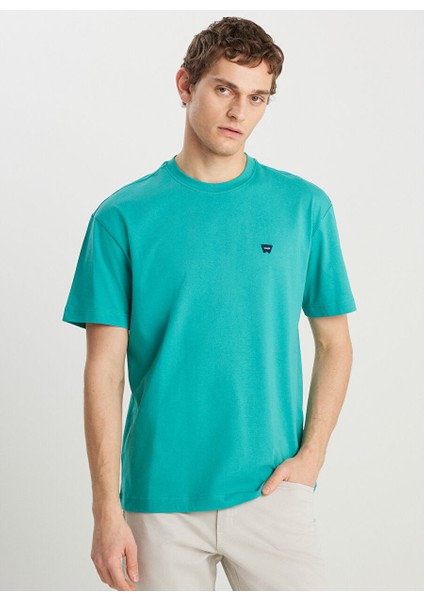 Yeşil Erkek Relaxed T-Shirt MW7NM203877577 Relaxed Fit Small modelleri