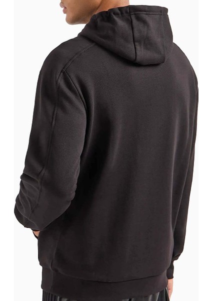 Siyah Erkek Kapüşon Slim Fit Sweatshirt 6DPM02PJVTZ