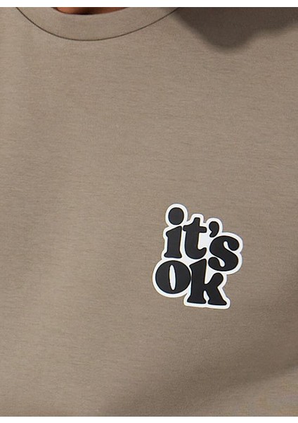 Gmg Fırenze Haki Erkek Oversize T-Shirt GU25MSS03016