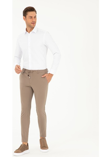 Beyaz Slim Fit Armürlü Uzun Kollu Gömlek fırsatları