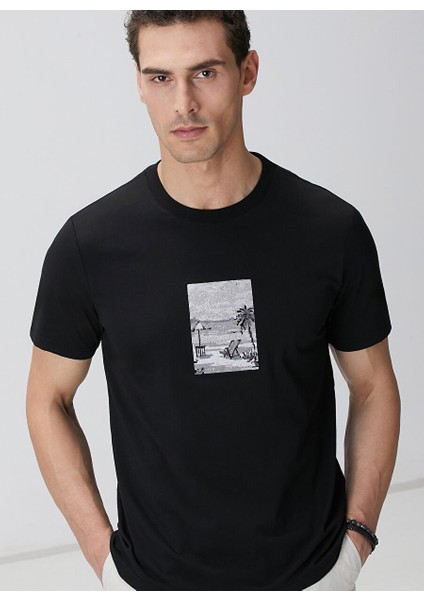 Siyah Erkek Slim Fit T-Shirt 1094090 fiyatları